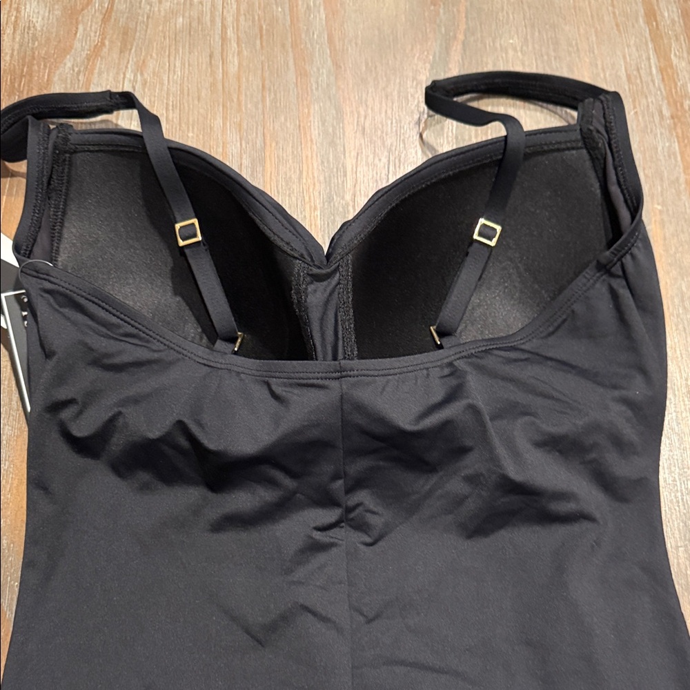 NWT La Blanca Women's Black One-Piece Swimsuit‎ Size 16 - Picture 8 of 11